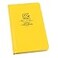 Rite in the Rain Weatherproof Hard Cover Notebook 475 x 75 Yellow Cover Level Pattern No 310F