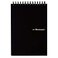 Maruman Mnemosyne Lined Notebook Vertical B6 504 x 717 50 Sheets 100 Pages 7mm College Ruled Journal Perforated Pages WireBound to Lay Flat Black Made in Japan