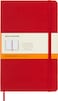 Moleskine Classic Notebook Hard Cover Large 5 x 825 RuledLined Scarlet Red 240 Pages