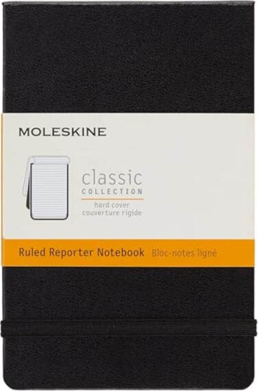 Moleskine Classic Notebook Hard Cover Pocket 35 x 55 RuledLined Black