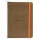 Rhodia Rhodiarama SoftCover Notebook 72 Dots Sheets 4 x 5 12 Taupe Cover