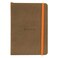 Rhodia Rhodiarama SoftCover Notebook 72 Dots Sheets 4 x 5 12 Taupe Cover