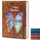 sexeeg College Ruled Journal for WritingB5 3D Butterfly Embossed Hardcover notebooks Writing Journal for Womenwith Elastic Closure Band 192 Pages Lined Paper for School Office Home 9 X 69