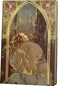 ipoul Pretty Notebook Cute Journal Journal for Women Hard Cover Journal Notebooks 5x7 Small Beautiful Journal Fancy Notebook Alphonse Mucha Nights Rest Gilded Aesthetic Notebook