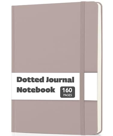Mr. Pen Mr Pen Dotted Journal Notebook A5 Medium Size 57x84 160 Pages 80 Sheets Fabric Hardcover 100 GSM Thick Paper Bullet Dotted Journal for Planning Tracking