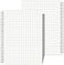 AHGXG Graph Paper Notebook Spiral 2 Pack Large B5 Grid Notebook 73X 10 100GSM Thick Graph Grid Paper Quad Ruled Total 320 Pages Transparent Plastic Hardcover Journal