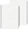 AHGXG Graph Paper Notebook Spiral 2 Pack Large B5 Grid Notebook 73X 10 100GSM Thick Graph Grid Paper Quad Ruled Total 320 Pages Transparent Plastic Hardcover Journal