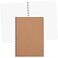 Clairefontaine 78145C Collection Age Bag Tobacco Spiral Notebook A4 21x297 cm 100 Lined Pages with Margin 90 g White Paper Glossy Cardboard Cover Grain Leather