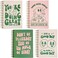 THiNKABLE Pink Green Aesthetic Hardcover Notebooks for Work A5 size 58 x 83 inch Cute Notebooks for School 4 Pack Retro Notebooks College Ruled Cute Spiral Journal for Women Kids Back to School Notebo
