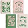THiNKABLE Pink Green Aesthetic Hardcover Notebooks for Work A5 size 58 x 83 inch Cute Notebooks for School 4 Pack Retro Notebooks College Ruled Cute Spiral Journal for Women Kids Back to School Notebo