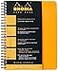 Rhodia 193428C Spiral Notebook Full Binding Notebook Orange A5 Small Squares 160 Detachable Pages White Clairefontaine Paper 80 gm Soft and Resistant Cover Classic