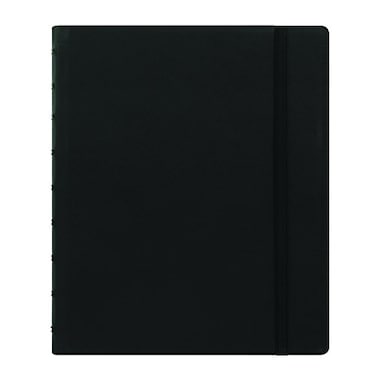 FILOFAX REFILLABLE NOTEBOOK CLASSIC 925 x 725 Black Elegant leatherlook cover with moveable pages Elastic closure index pocket and page marker B115901U