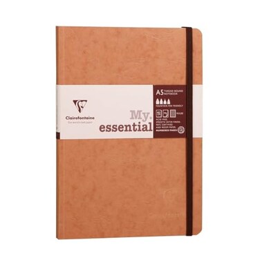 Clairefontaine Age Bag ThreadBound Notebook A5 Dot 192 Pages Brown