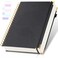 Amanple Spiral Notebook College Ruled Notebook A5 300 Pages Leather Journals for Writing 57 x 85 Hardcover Journaling Notebooks for Work School 24pcs Tabs Large Embossed Journal for Women Men Black