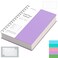 EMSHOI Dotted Journal Spiral Notebook 300 Pages A5 Small 57x822 100 GSM Thick Paper Flexible Plastic Cover 5mm Dot Grid Notebook for Journaling Planning Drawing Writing Purple