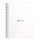 Rhodia 193461C Spiral Notebook Full Bound White Notebook A5 Ruled 160 Detachable Pages Clairefontaine Paper 80 gm Soft and Resistant Coated Card Cover Classic