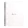 Rhodia 193461C Spiral Notebook Full Bound White Notebook A5 Ruled 160 Detachable Pages Clairefontaine Paper 80 gm Soft and Resistant Coated Card Cover Classic