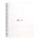 Rhodia 193461C Spiral Notebook Full Bound White Notebook A5 Ruled 160 Detachable Pages Clairefontaine Paper 80 gm Soft and Resistant Coated Card Cover Classic
