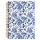 BearCake Chinoiserie Grandmillennial Notebook Journal Blue Floral Aesthetic Notebook Chinoiserie Journal Blue Aesthetic Office Supplies Notebooks for Work Hardcover Spiral Notebook 55x83