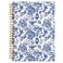 BearCake Chinoiserie Grandmillennial Notebook Journal Blue Floral Aesthetic Notebook Chinoiserie Journal Blue Aesthetic Office Supplies Notebooks for Work Hardcover Spiral Notebook 55x83