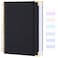 Amanple Spiral Notebook College Ruled Notebook Journal 85 x 11 300 Pages Leather Writing Journal for Women Men A4 Hardcover Notebook for Work School 24pcs Index Tabs Black