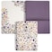 STEEL MILL AND CO. Steel Mill Co Cute Floral Mini Spiral Notebook 825 x 625 Journal with Durable Hardcover and 160 Lined Pages Purple Vine Ditsy
