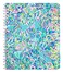 Lilly Pulitzer Large Blue Hardcover Spiral Notebook 11 x 95 with 160 College Ruled Pages Cabana Cocktail