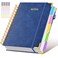 dilitego Hardcover Spiral Notebook journal with Removable Dividers Tabs 300 Pages Leather 5 Subject Notebook College Ruled 100GMS A5 Notebooks for Work School Note takingLined Journal for WomenA5 Navy