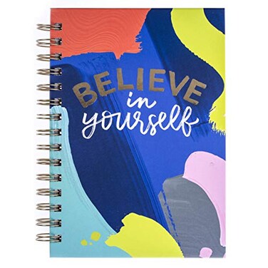 Graphique Hardbound Spiral Journal Creative Life Design Premium Paper Notebook Diary Lists Record Month and Date Great Gift 160 Ruled Pages 625 x 825