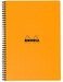 Rhodia 193108C Spiral Notebook Full Binding Notebook Orange A4 Lined 160 Detachable Pages Clairefontaine Paper 80 gm Soft and Resistant Coated Card Cover Classic