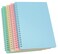 Yansanido Spiral Notebook 4 Pcs 83 Inch x 59 Inch A5 Thick Plastic Hardcover 7mm College Ruled 4 Color 80 Sheets 160 Pages Journals for Study and Notes 4