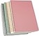 Yansanido Spiral Notebook 4 Pcs 4 Color A5 Thick Plastic Hardcover 7mm College Ruled Paper 80 Sheets 160 Pages Journal for School and Office Supplies 4 Pcs A5
