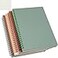Yansanido Spiral Notebook 4 Pcs A5 Thick Plastic Hardcover Graph Paper 4 Color 80 Sheets 160 Pages Journals for Study and Notes Grid4pcs Wine RedBrownGreenivory A5