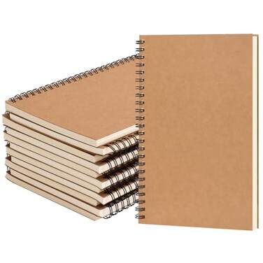 EOOUT Sketch Book for Kids 12 Pack A5 Blank Spiral Notebooks Sketchbooks Unlined Journals 55 x 83 Inch 100 Pages 50 Sheets Diary Sketch Books for Drawing Art Students Office