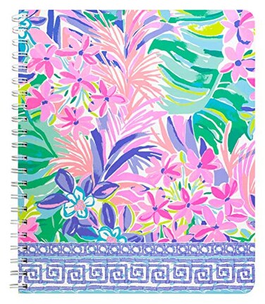 Lilly Pulitzer Large Hardcover Spiral Notebook 11 x 95 with 160 College Ruled Pages It Was All A Dream