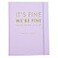 Graphique Hardbound Journal Its Fine Were Fine Design Cute Portable Notebook 200 Lined Pages Lavendar Lime Cover 675 x 85 x 75 For Taking Notes Lists and More