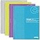 Emraw Graph Paper Notebook 4 Pack Grid Notebook Graph paper spiral notebook Graph notebook 4 Squares per inch Grid paper notebook White Paper Quad Ruled Spiral Assorted Colors by Enday
