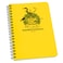 Rite in the Rain Weatherproof Spiral Notebook 4625 x 7 Yellow Cover Birders Journal No 195