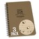 Rite in the Rain Weatherproof Side Spiral Notebook 4625 x 7 Tan Cover Universal Pattern 3 Pack No 973TL3
