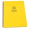 Rite In The Rain Weatherproof Side Spiral Notebook 85 x 11 Yellow Cover Commerical Pool Spa Maintenance Log No 425MX