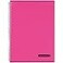 Maruman Septcouleur Lined Notebook A4 827 x 1169 80 Sheets 160 Pages 7mm College Ruled Paper Journal Durable Double Wirebound Spiral Water Resistant Cover Hot Pink Made in Japan