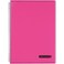 Maruman Septcouleur Lined Notebook A4 827 x 1169 80 Sheets 160 Pages 7mm College Ruled Paper Journal Durable Double Wirebound Spiral Water Resistant Cover Hot Pink Made in Japan