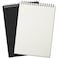 Engrowtic 2 Pack Graph Paper Spiral Notepad A5 Top Wirebound Notepad Grid Notebook Steno Pads Memo Notebook Grid Paper 140 Pages for Writing Sketching Drawing Office Supplies Black