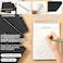 Engrowtic 2 Pack Graph Paper Spiral Notepad A5 Top Wirebound Notepad Grid Notebook Steno Pads Memo Notebook Grid Paper 140 Pages for Writing Sketching Drawing Office Supplies Black