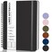 LACCHOUFEE Lined Spiral Journal Notebook A5 Hardcover Leather Notebook for Work 5782 100GSM Thick Paper Spiral Bound Journaling Notebooks for Women Men Office School Note Taking Business Black