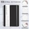 LACCHOUFEE Lined Spiral Journal Notebook A5 Hardcover Leather Notebook for Work 5782 100GSM Thick Paper Spiral Bound Journaling Notebooks for Women Men Office School Note Taking Business Black