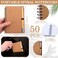 Engrowtic 50 Set Bulk Notebooks with Pens Appreciation Gifts Spiral Kraft Pocket Notebooks Lined Journal with Bamboo Pens Personalized Gifts for Employee Teachers Fathers Day Back to School Favors