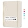 Taja Lined Spiral Journal Notebook for Women Men 140 Pages College Ruled Hardcover Notebook for Work Note Taking Journals for Writing A557 x 79 Beige