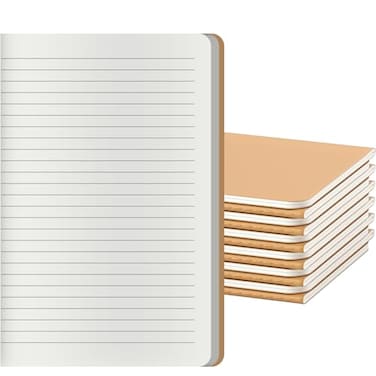 XYark 12 Pack Notebook Journals for Travelers Students and Office Writing Diary Subject Notebooks Planner with Lined Paper College Ruled 60 Pages 30 Sheets 83x55 inch A5 Size Travel Journal Set