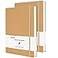XYark Large B5 Line Notebook Journals College Ruled Kraft Hardcover Sketchbook Subject Composition Notebooks with Lined Paper 2 Pack 120GSM 102 Sheets 76x10 inch Travel Journal Set